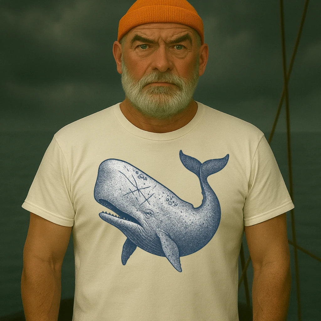 AtSea Moby Dick Starry Scars T-Shirt – Regular Fit | Graphic Oceanware