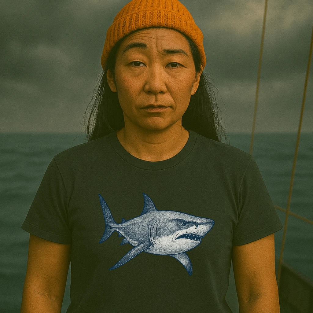 AtSea Defiant Shark Ocean Spirit T-Shirt – Regular Fit | Graphic Oceanware