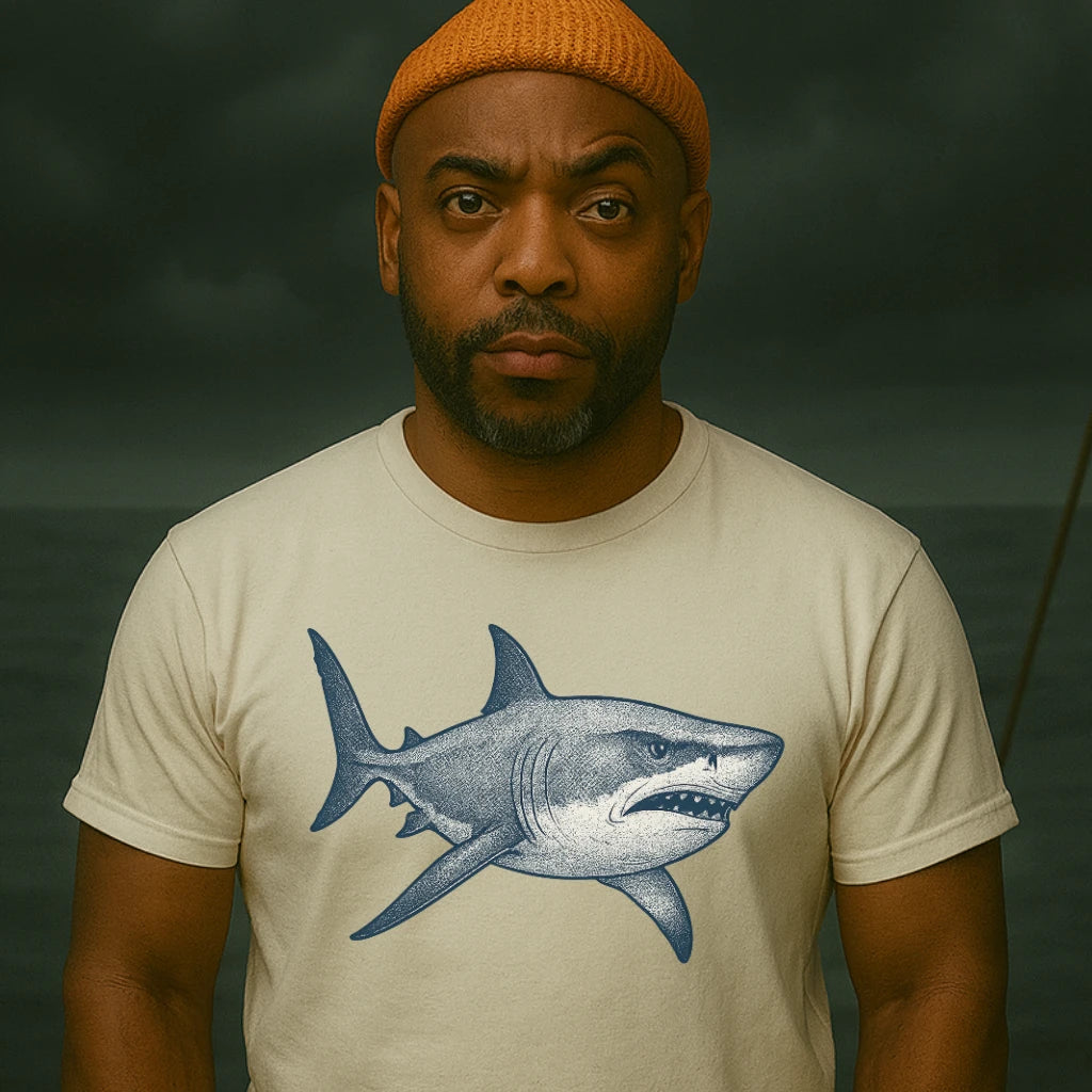 AtSea Defiant Shark Ocean Spirit T-Shirt – Regular Fit | Graphic Oceanware