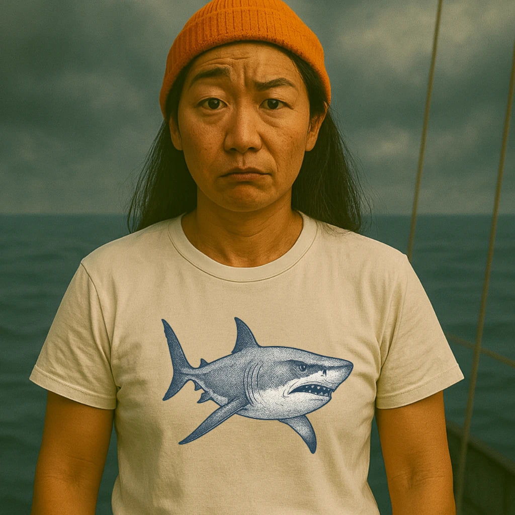 AtSea Defiant Shark Ocean Spirit T-Shirt – Regular Fit | Graphic Oceanware