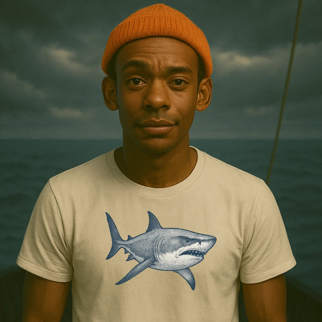 AtSea Defiant Shark Ocean Spirit T-Shirt – Regular Fit | Graphic Oceanware