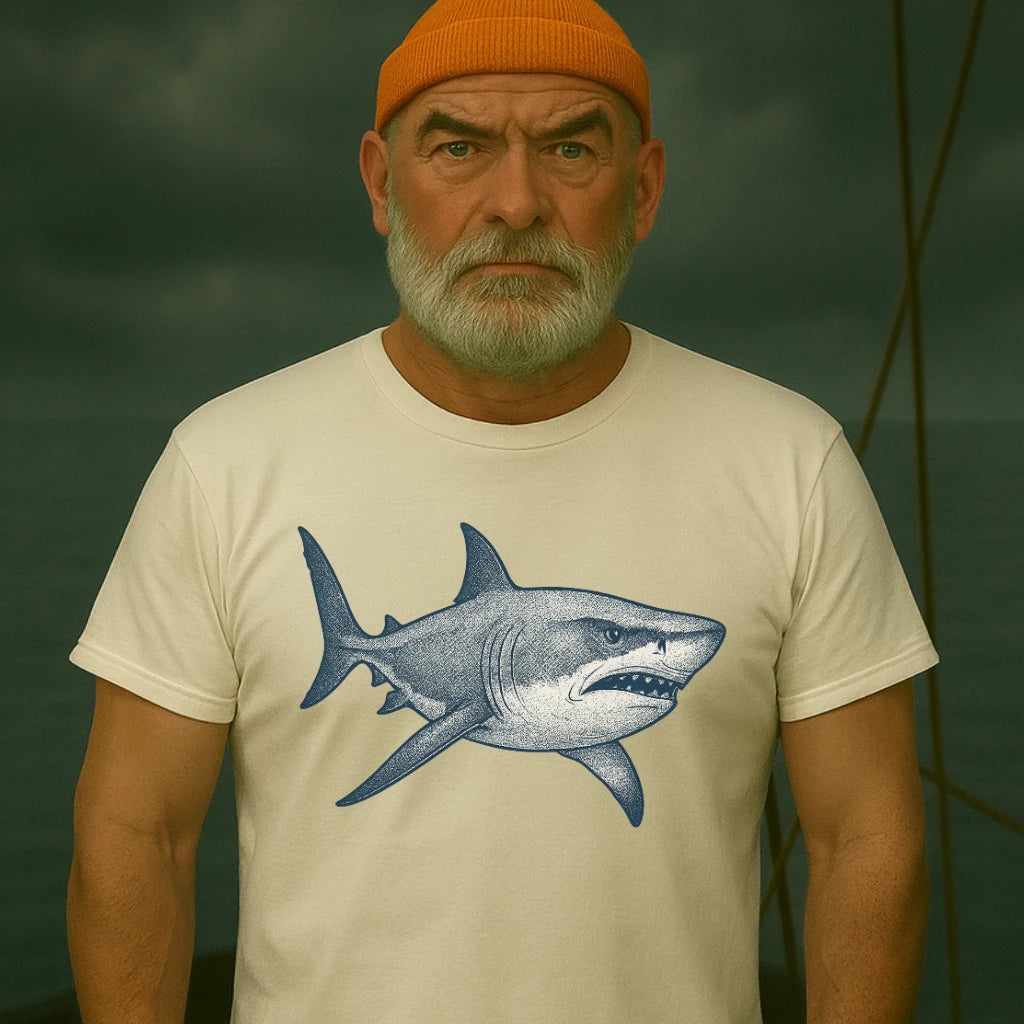 AtSea Defiant Shark Ocean Spirit T-Shirt – Regular Fit | Graphic Oceanware