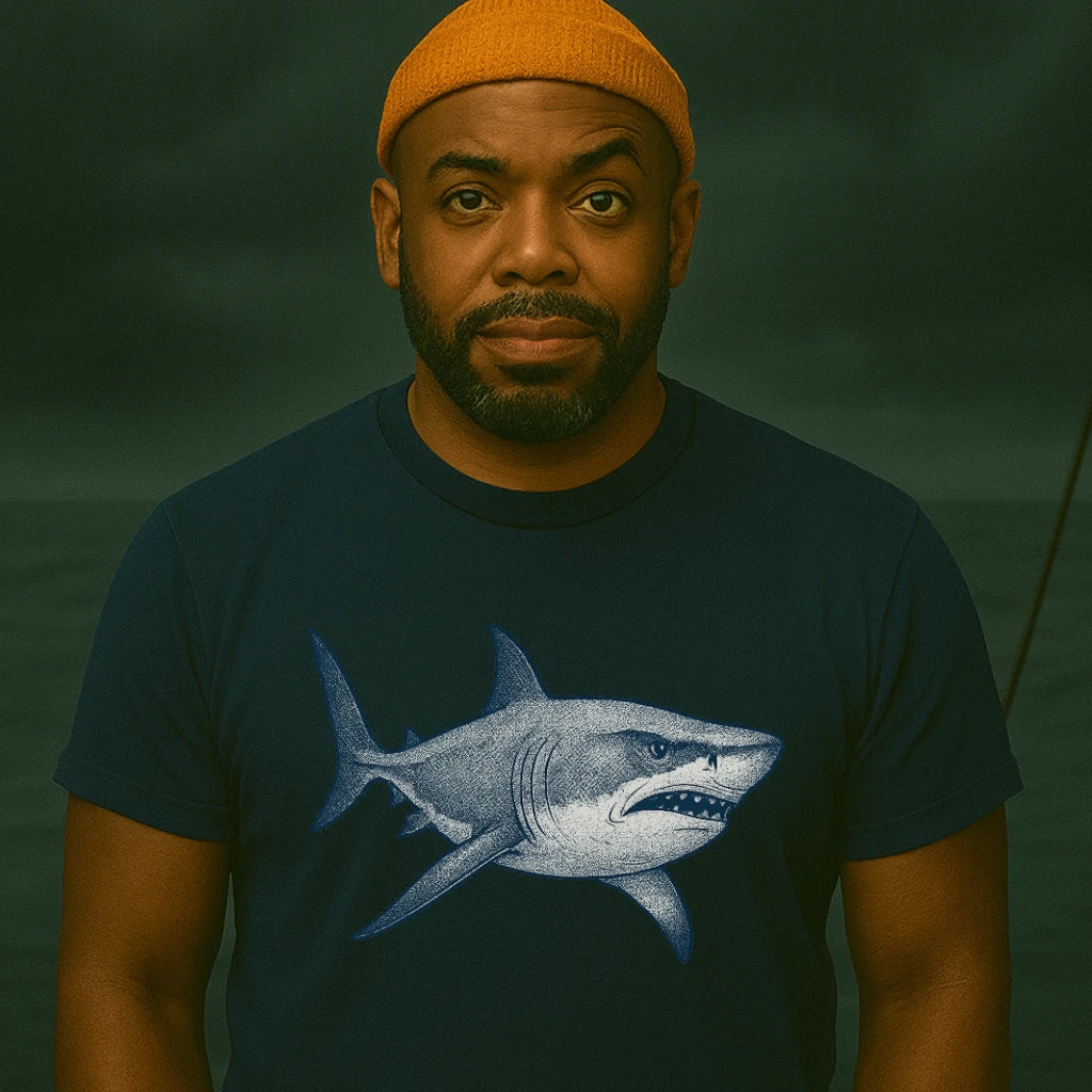 AtSea Defiant Shark Ocean Spirit T-Shirt – Regular Fit | Graphic Oceanware