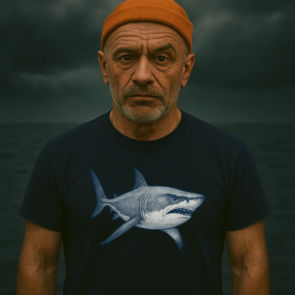 AtSea Defiant Shark Ocean Spirit T-Shirt – Regular Fit | Graphic Oceanware