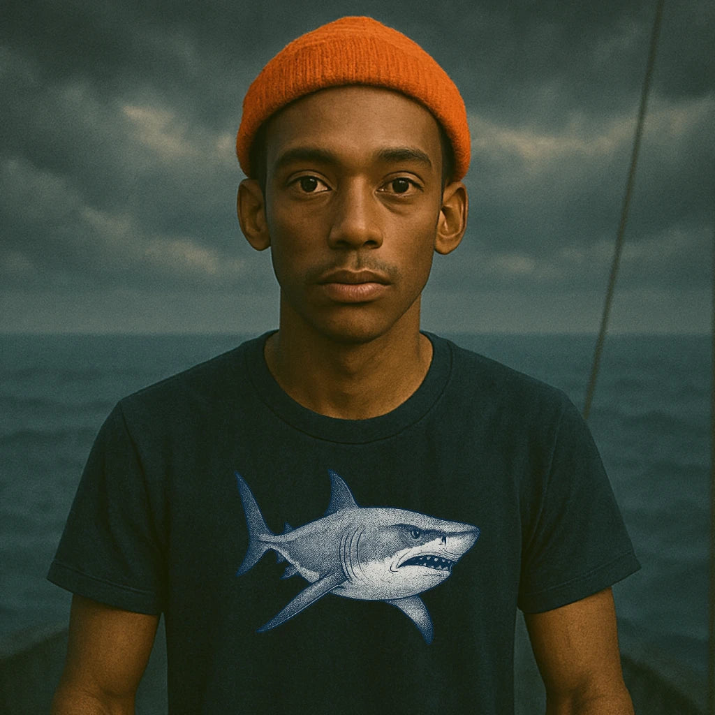 AtSea Defiant Shark Ocean Spirit T-Shirt – Regular Fit | Graphic Oceanware