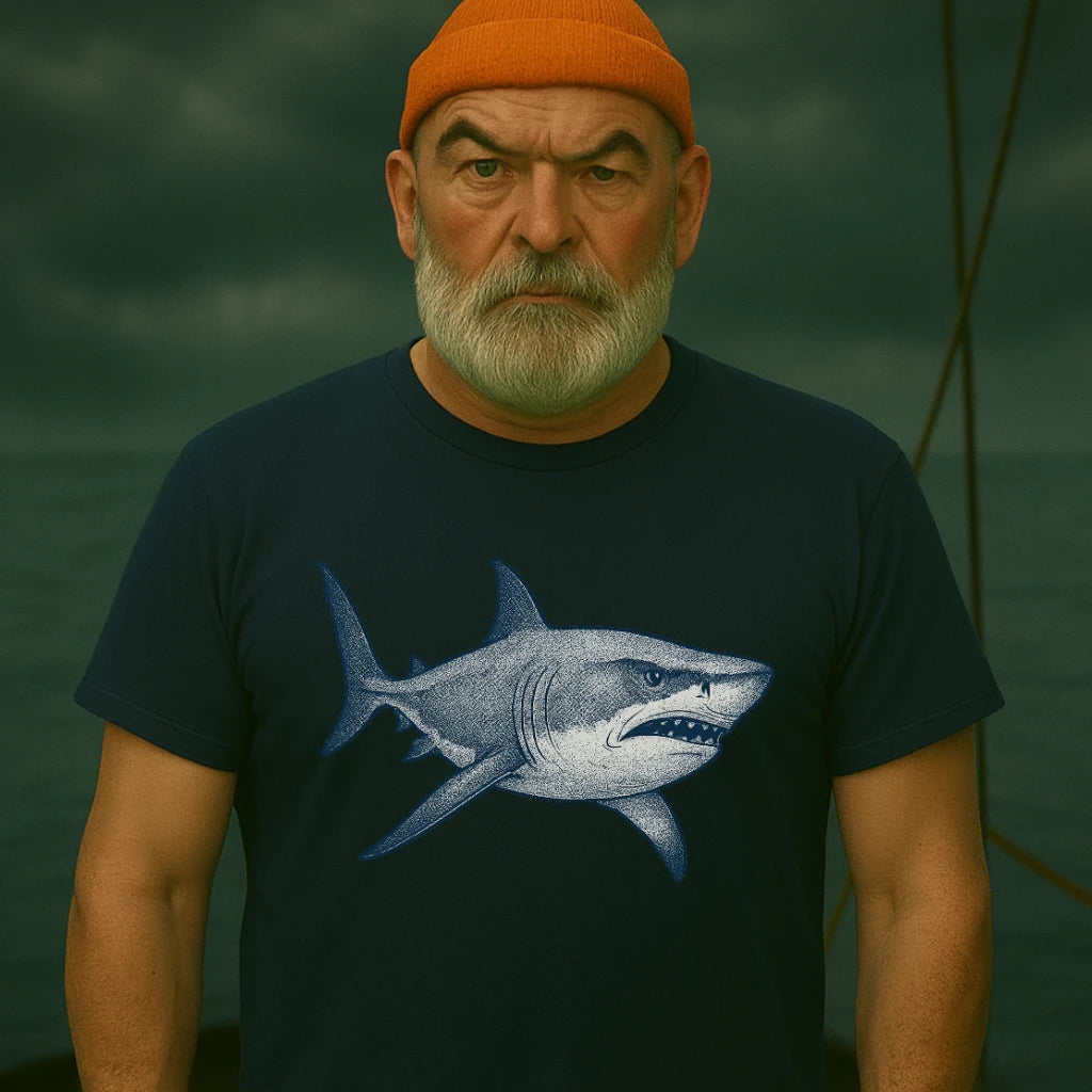 AtSea Defiant Shark Ocean Spirit T-Shirt – Regular Fit | Graphic Oceanware