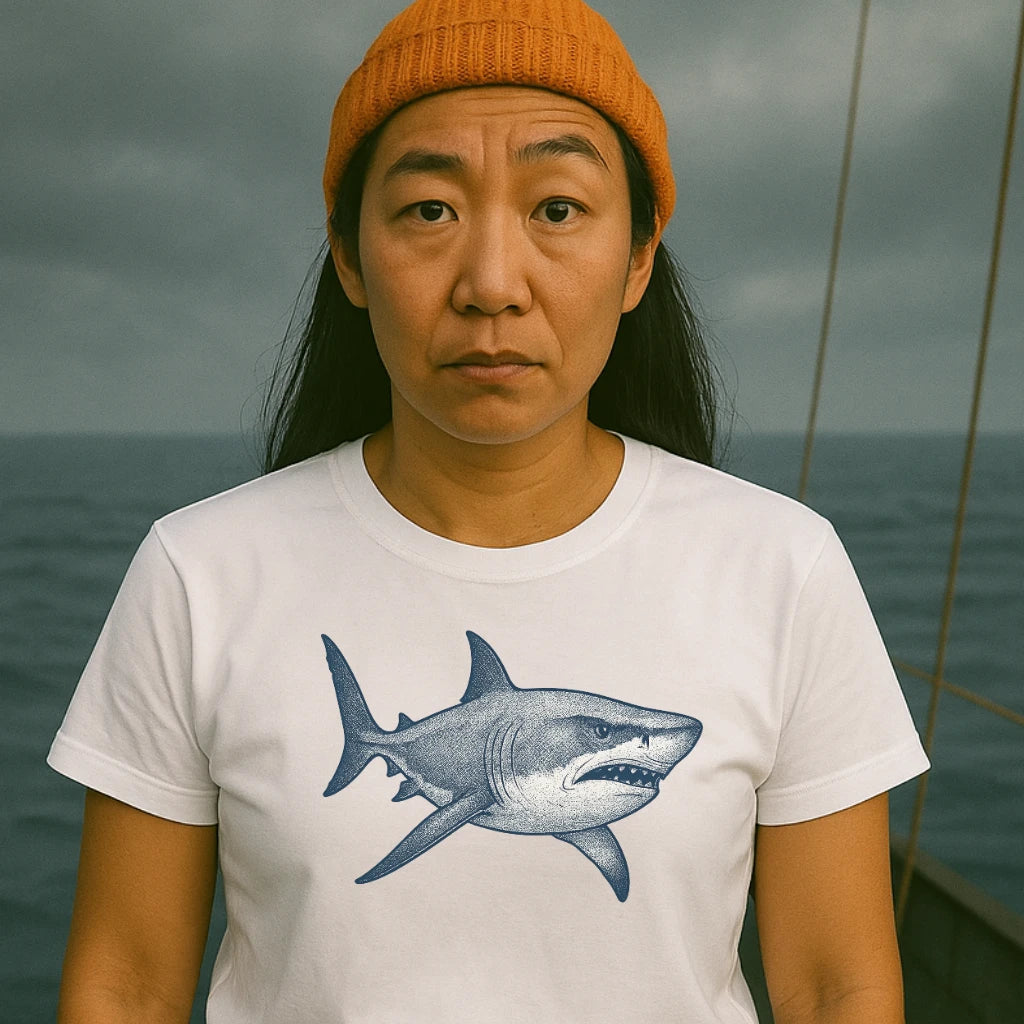 AtSea Defiant Shark Ocean Spirit T-Shirt – Regular Fit | Graphic Oceanware
