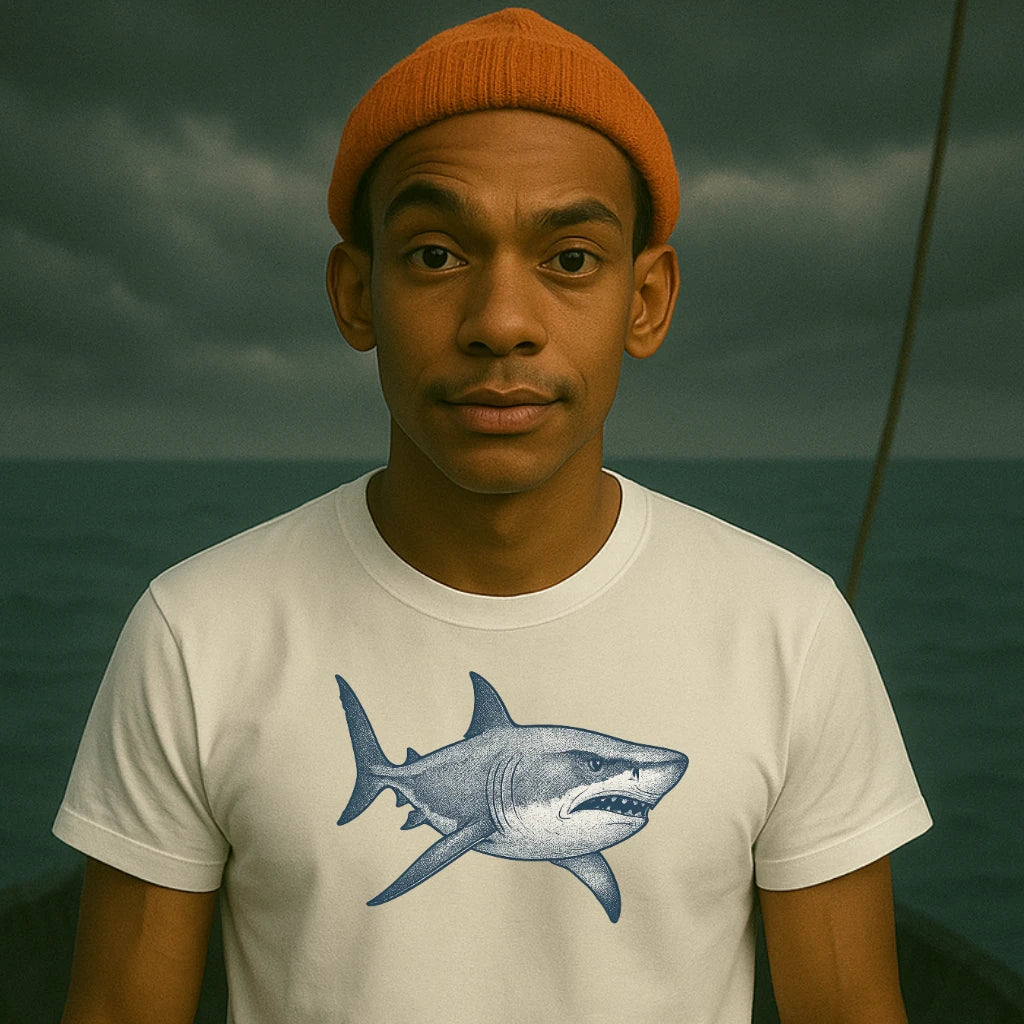 AtSea Defiant Shark Ocean Spirit T-Shirt – Regular Fit | Graphic Oceanware