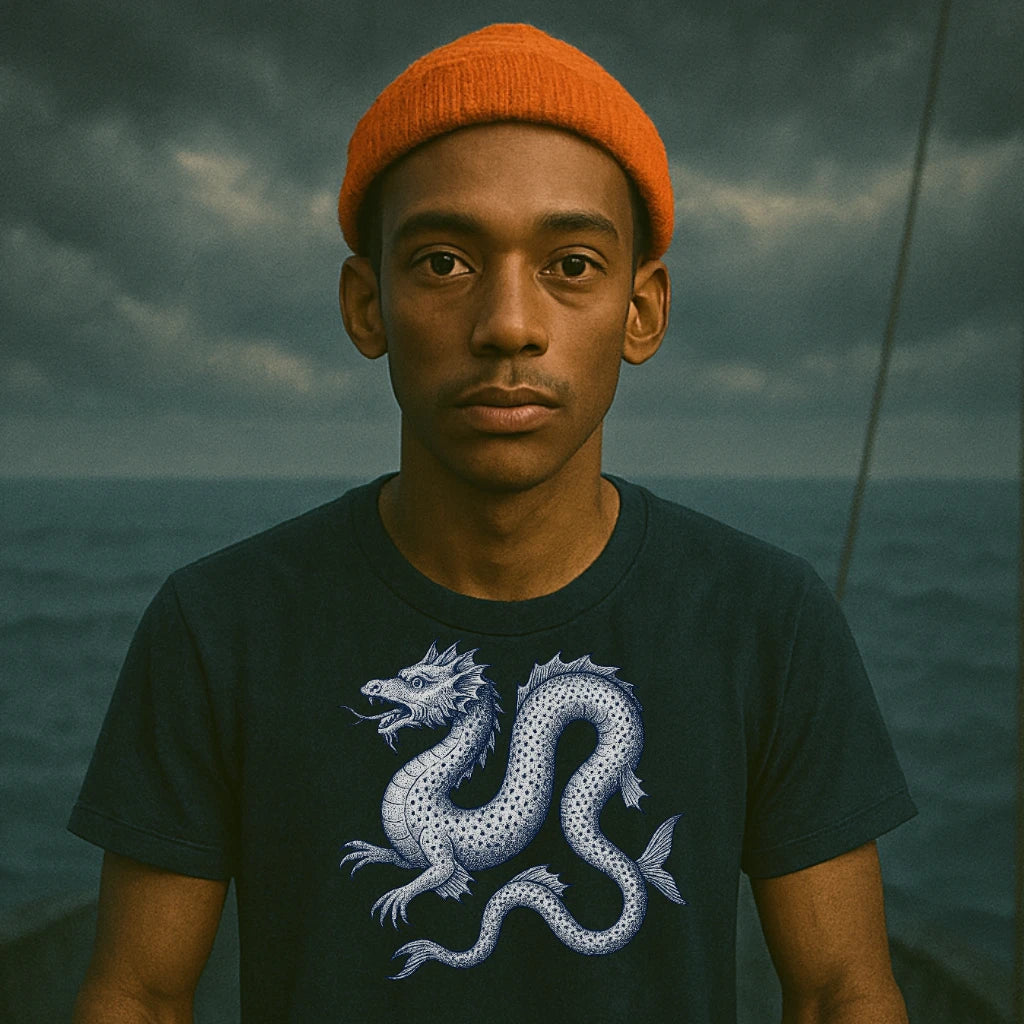 AtSea Oars And Rudders Graphic Design T-Shirt – Regular Fit | Graphic Oceanware