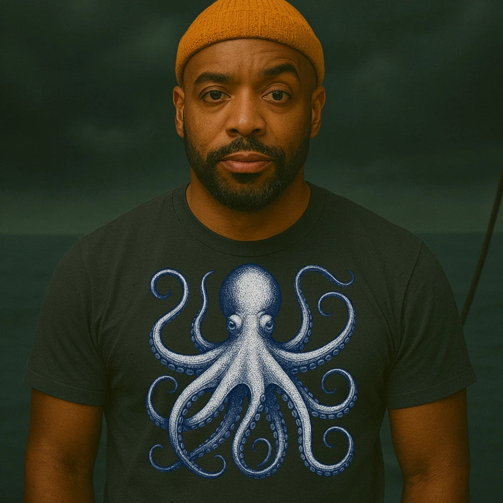 AtSea Defiant Octopus Jar Escape T-Shirt – Regular Fit | Graphic Oceanware