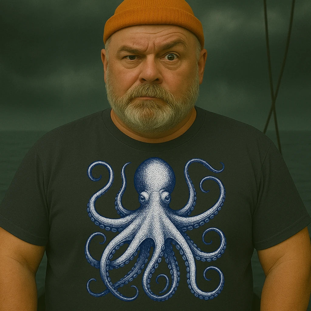 AtSea Defiant Octopus Jar Escape T-Shirt – Regular Fit | Graphic Oceanware
