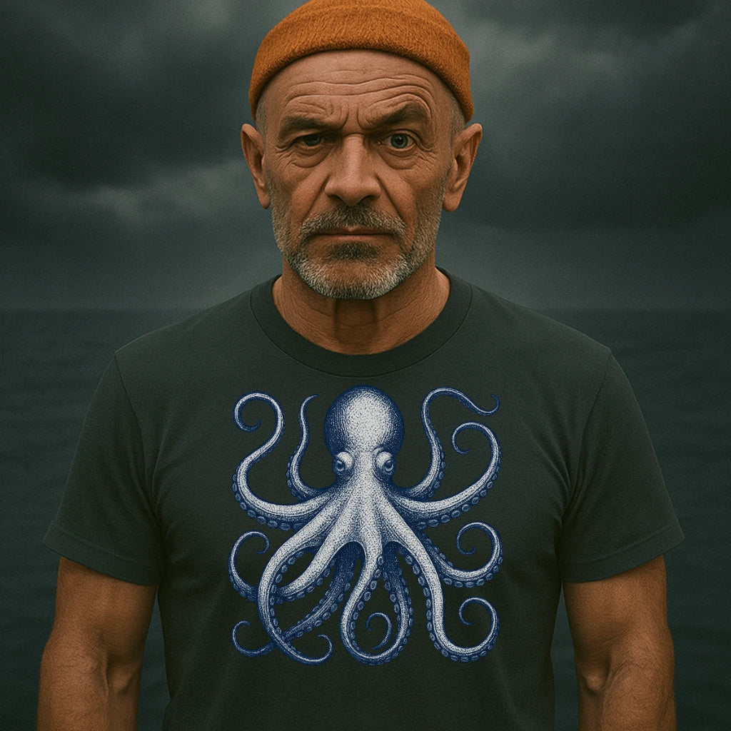 AtSea Defiant Octopus Jar Escape T-Shirt – Regular Fit | Graphic Oceanware