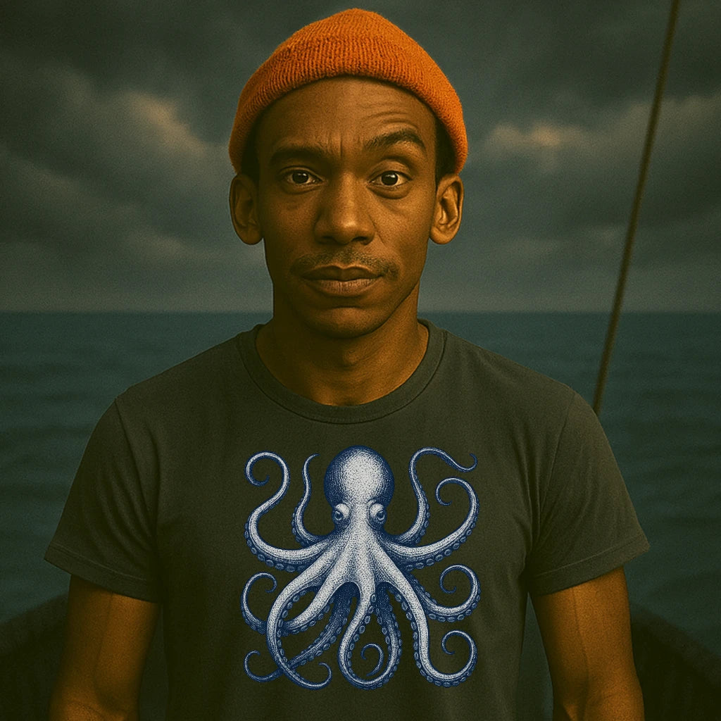 AtSea Defiant Octopus Jar Escape T-Shirt – Regular Fit | Graphic Oceanware