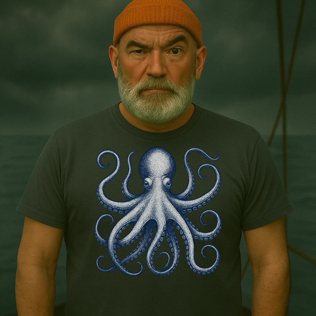 AtSea Defiant Octopus Jar Escape T-Shirt – Regular Fit | Graphic Oceanware