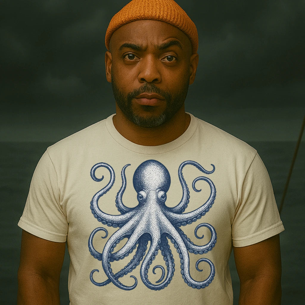 AtSea Defiant Octopus Jar Escape T-Shirt – Regular Fit | Graphic Oceanware