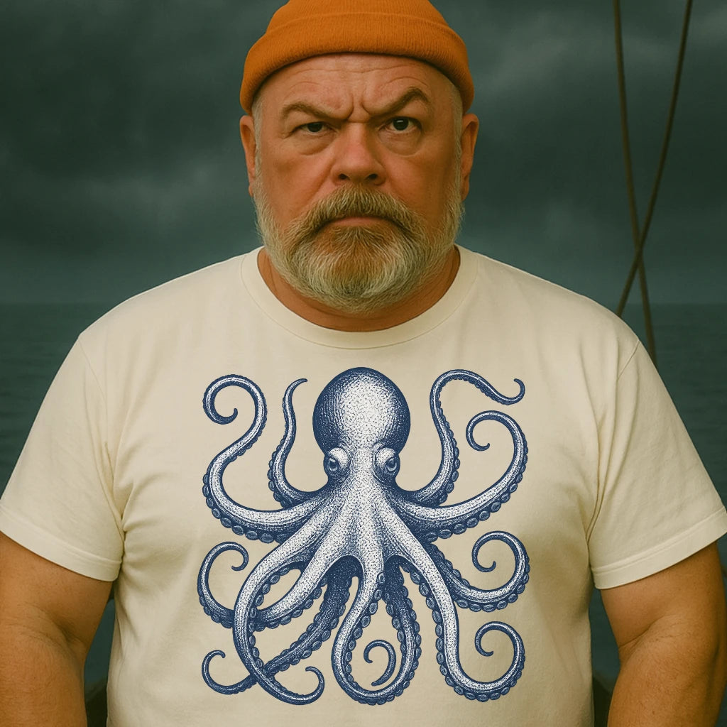 AtSea Defiant Octopus Jar Escape T-Shirt – Regular Fit | Graphic Oceanware
