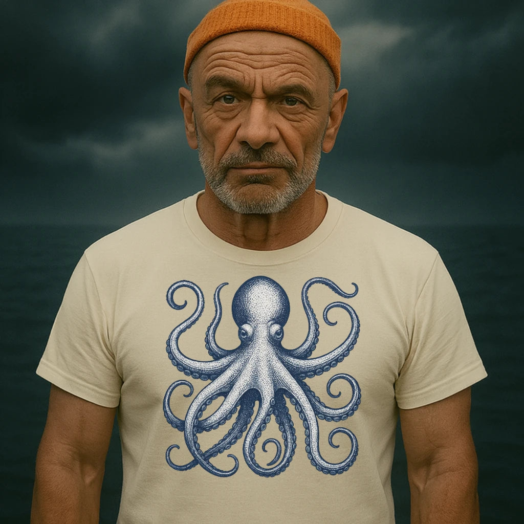AtSea Defiant Octopus Jar Escape T-Shirt – Regular Fit | Graphic Oceanware