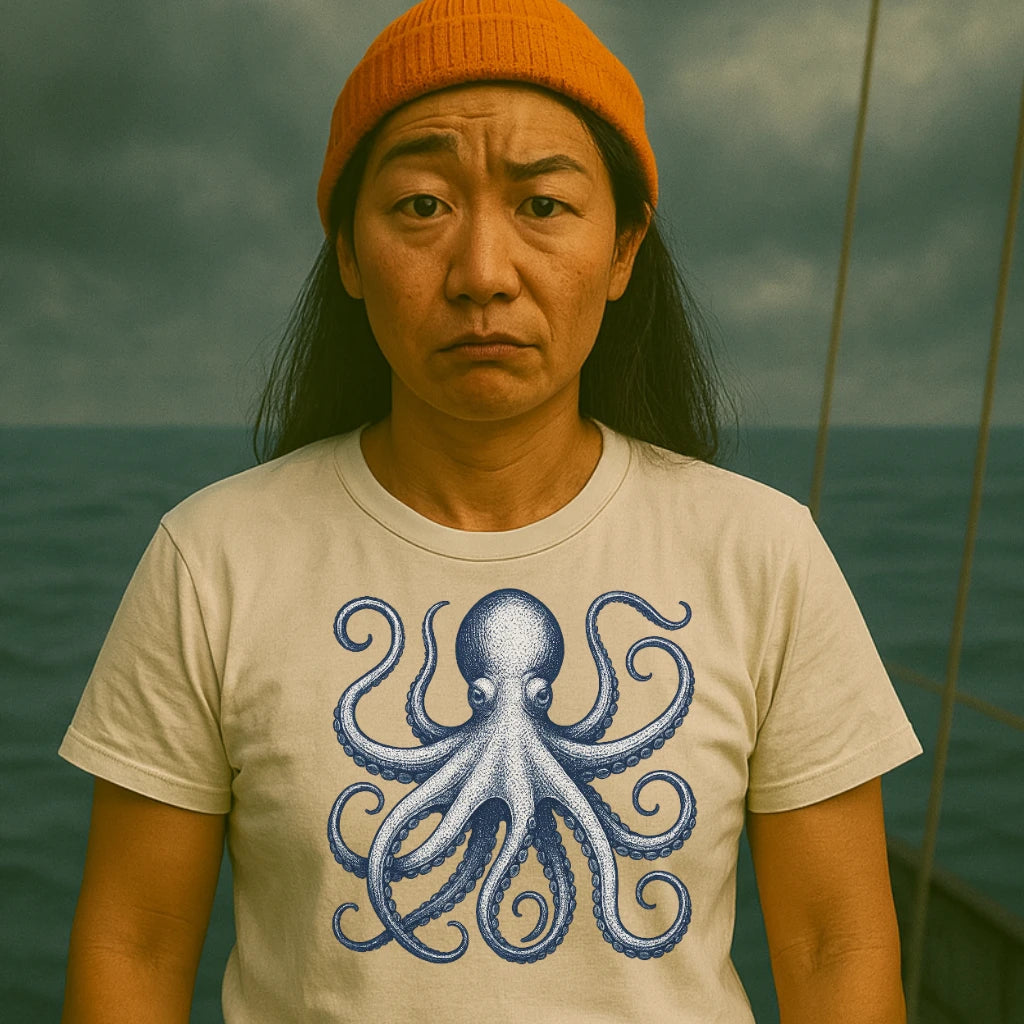 AtSea Defiant Octopus Jar Escape T-Shirt – Regular Fit | Graphic Oceanware