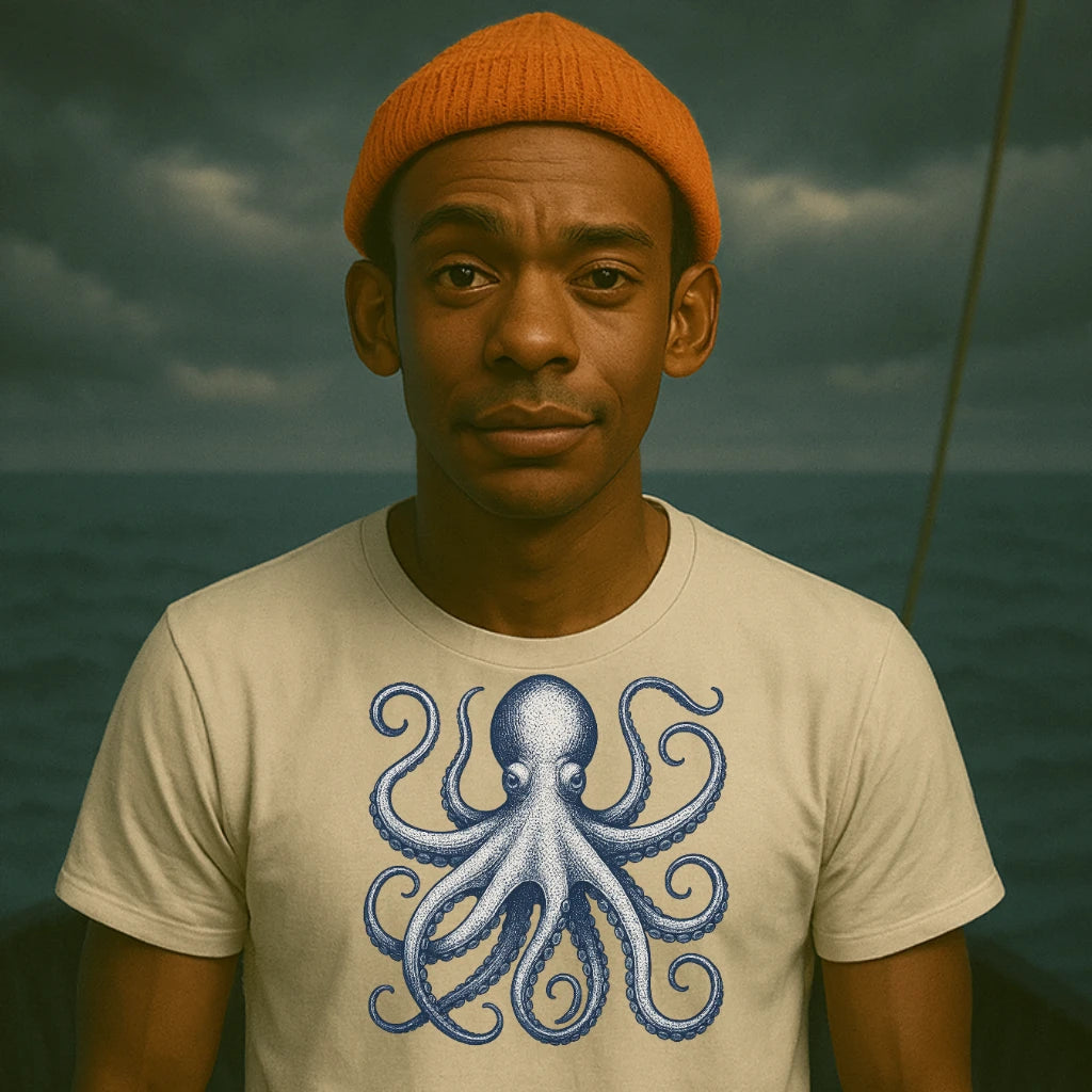 AtSea Defiant Octopus Jar Escape T-Shirt – Regular Fit | Graphic Oceanware
