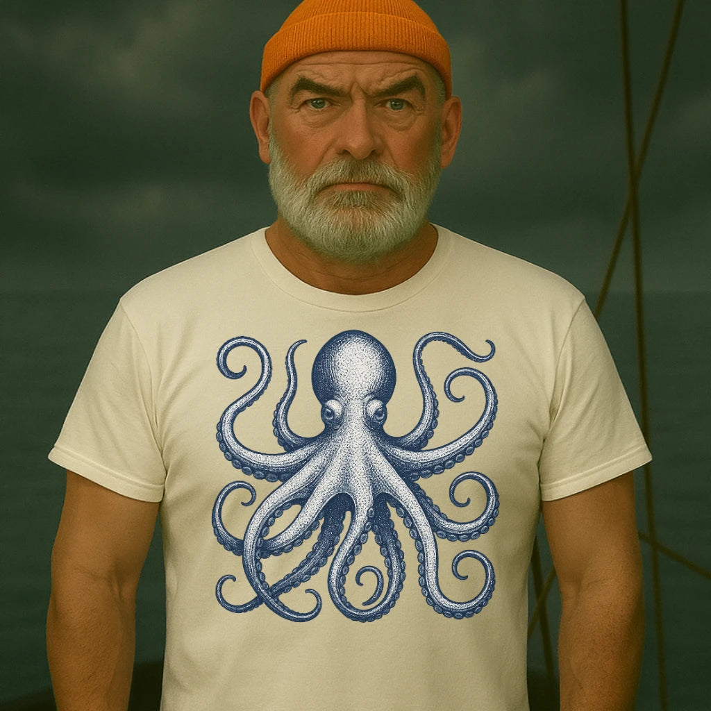 AtSea Defiant Octopus Jar Escape T-Shirt – Regular Fit | Graphic Oceanware