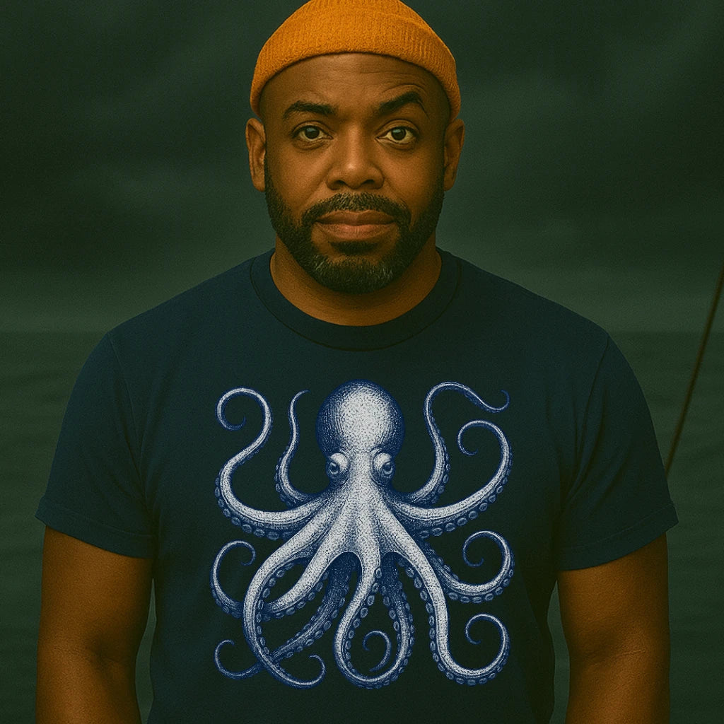 AtSea Defiant Octopus Jar Escape T-Shirt – Regular Fit | Graphic Oceanware