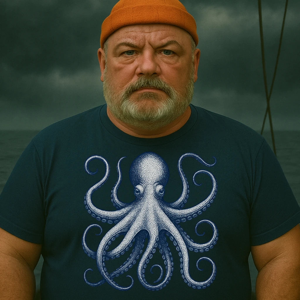 AtSea Defiant Octopus Jar Escape T-Shirt – Regular Fit | Graphic Oceanware