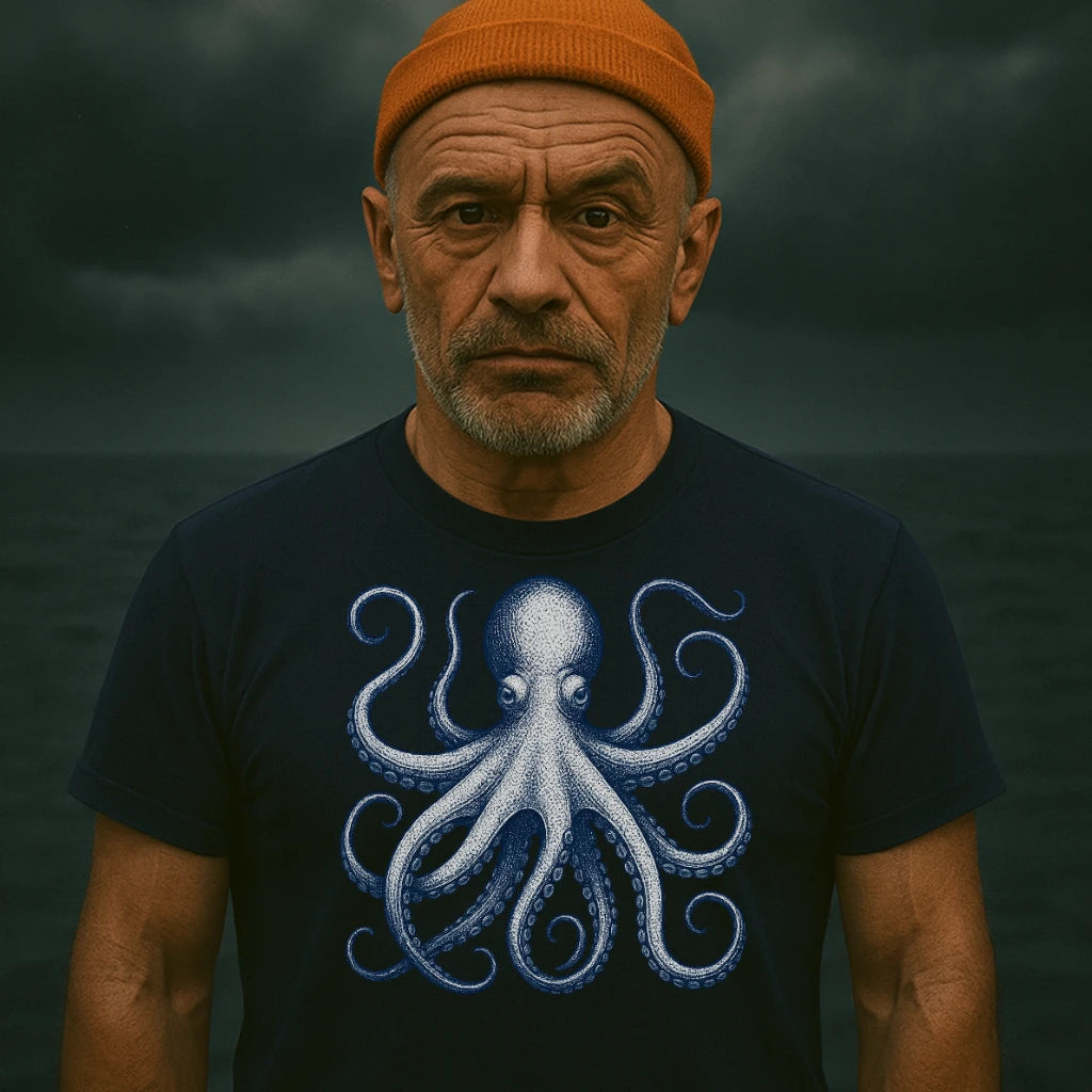 AtSea Defiant Octopus Jar Escape T-Shirt – Regular Fit | Graphic Oceanware