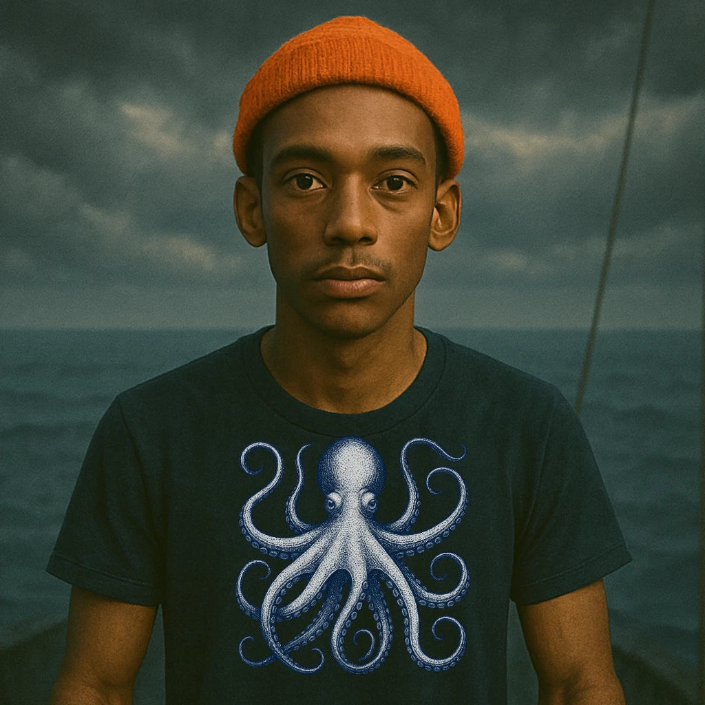 AtSea Defiant Octopus Jar Escape T-Shirt – Regular Fit | Graphic Oceanware