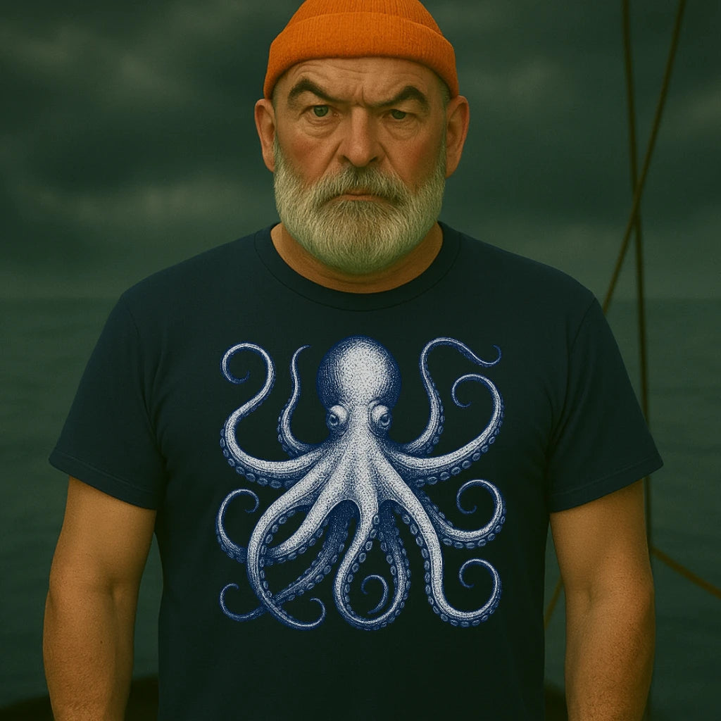 AtSea Defiant Octopus Jar Escape T-Shirt – Regular Fit | Graphic Oceanware