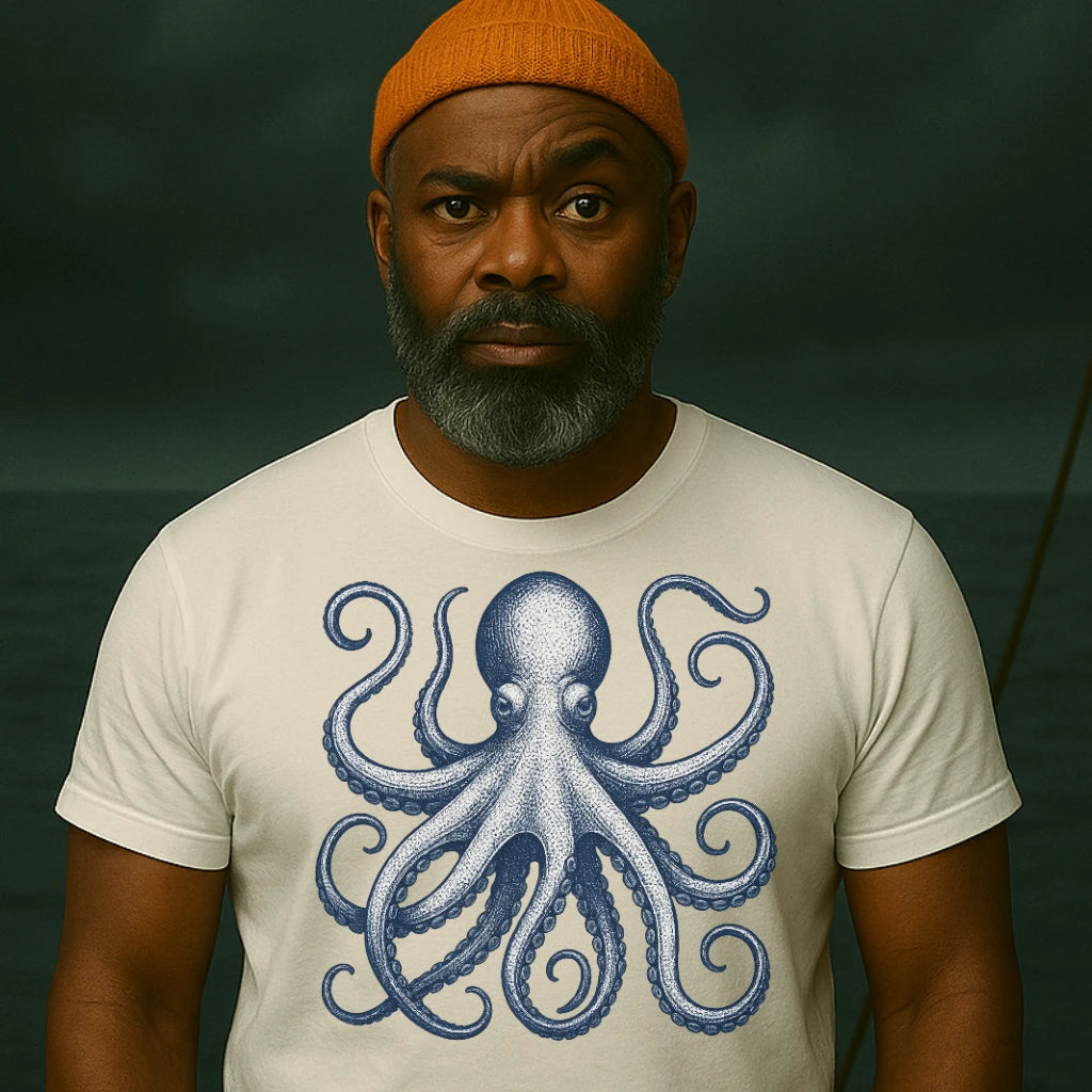 AtSea Defiant Octopus Jar Escape T-Shirt – Regular Fit | Graphic Oceanware