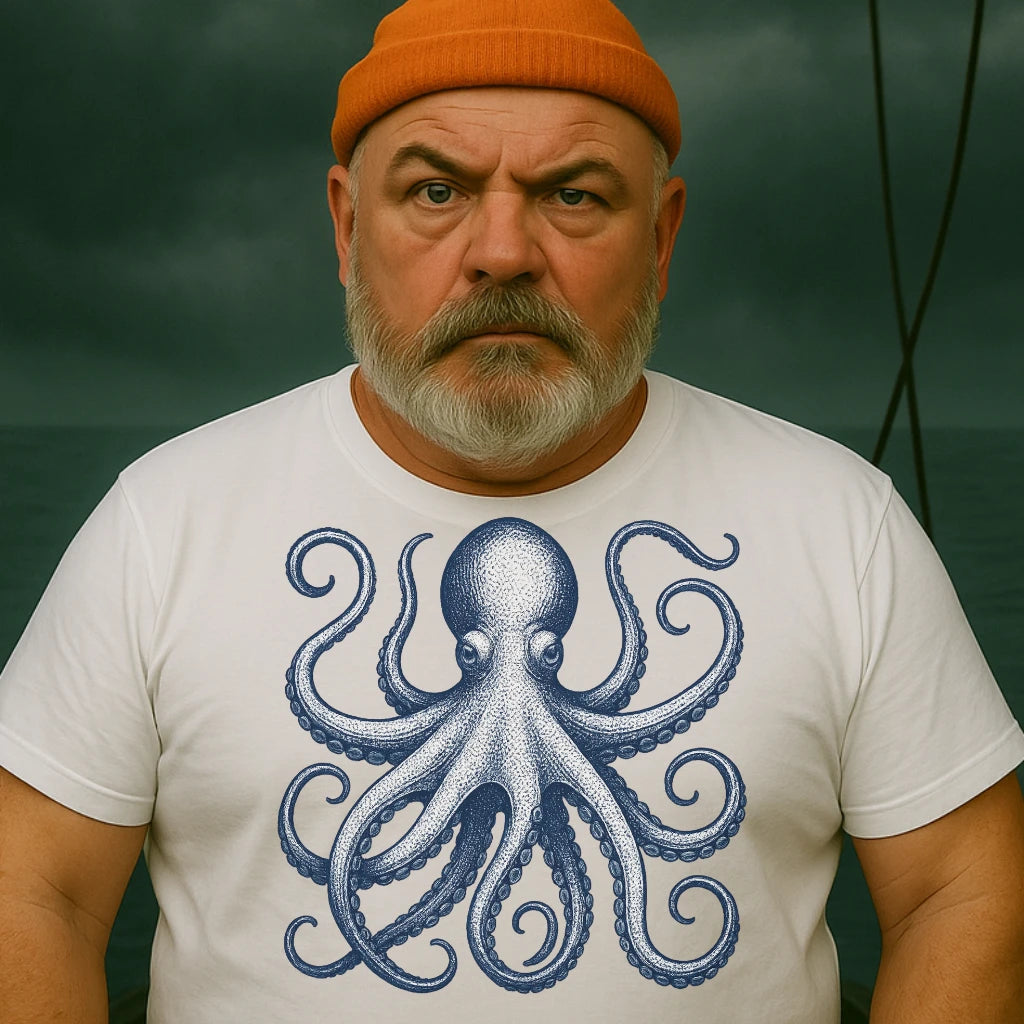 AtSea Defiant Octopus Jar Escape T-Shirt – Regular Fit | Graphic Oceanware