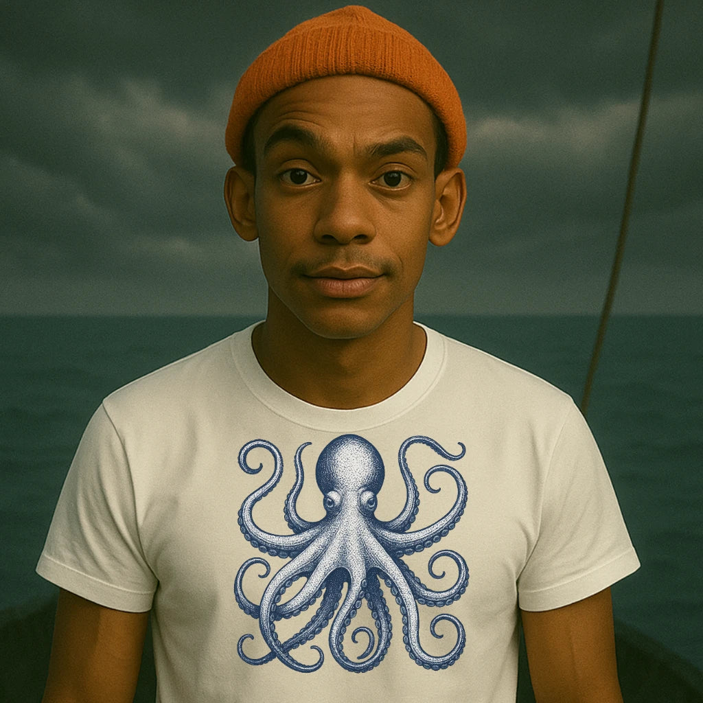 AtSea Defiant Octopus Jar Escape T-Shirt – Regular Fit | Graphic Oceanware