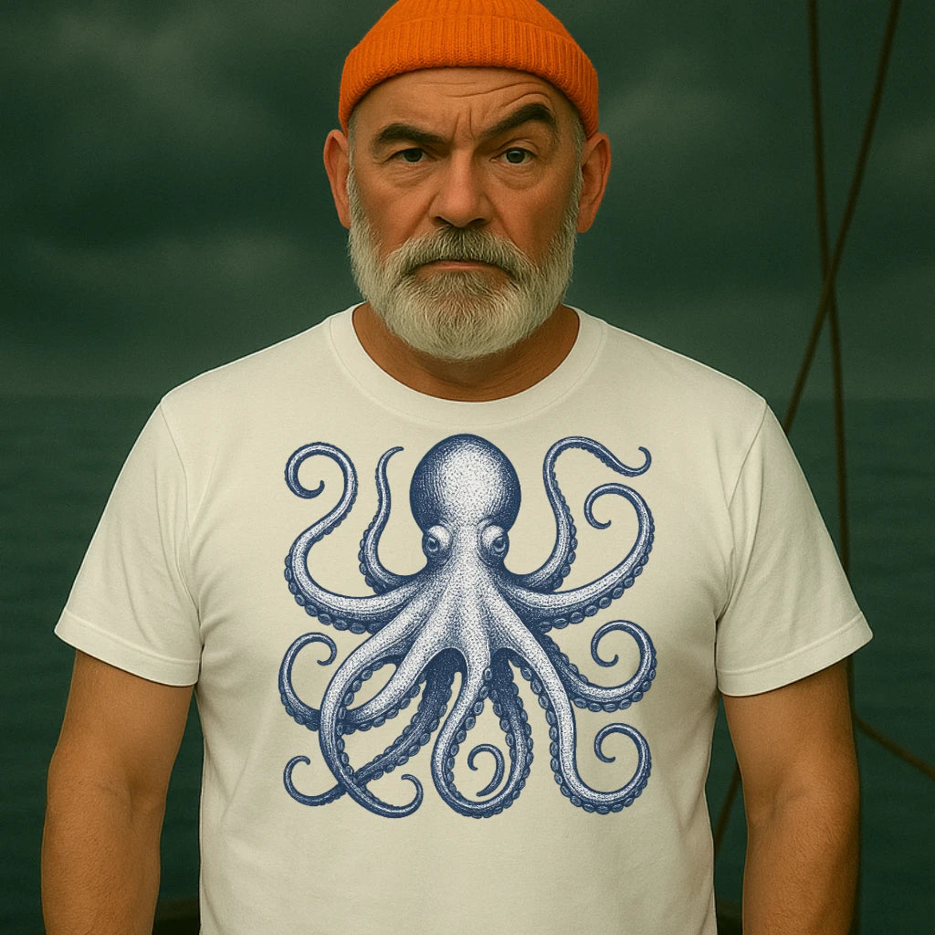 AtSea Defiant Octopus Jar Escape T-Shirt – Regular Fit | Graphic Oceanware