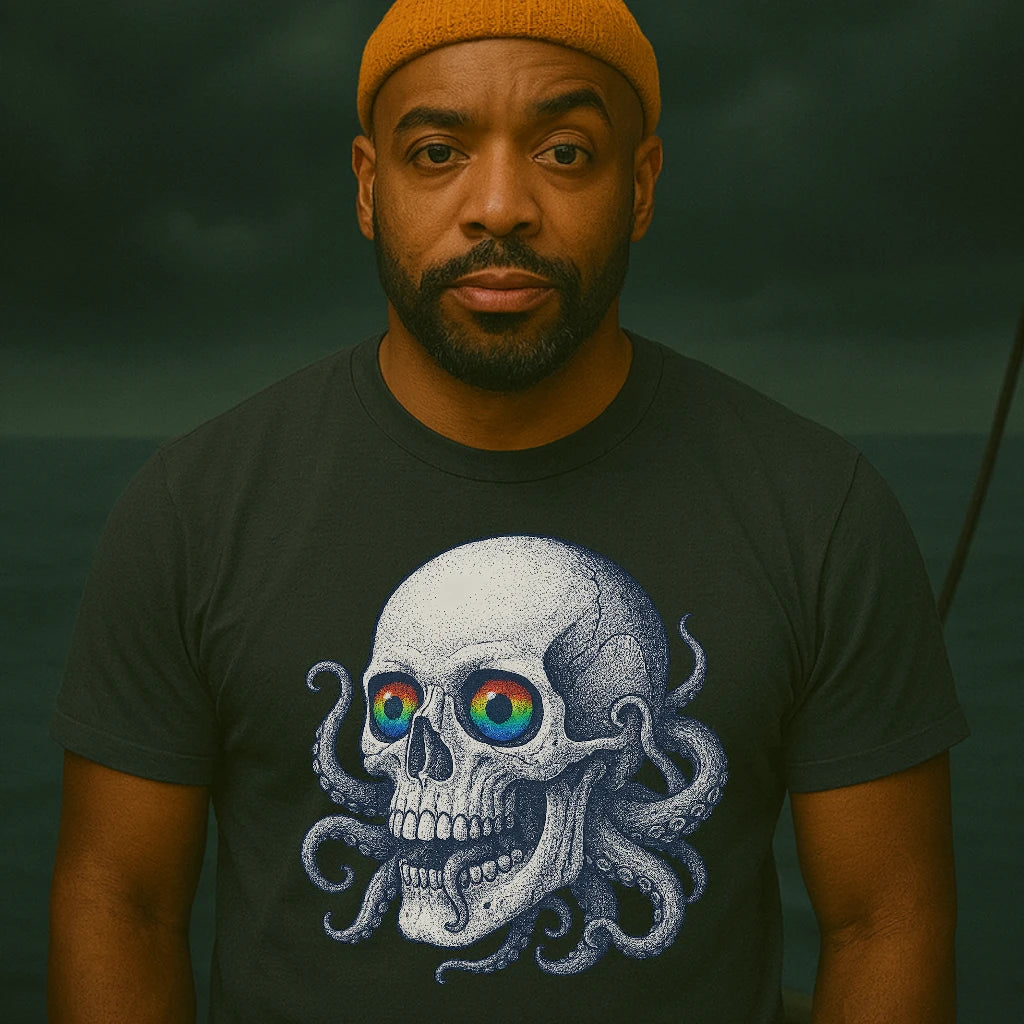 AtSea Skull and Octopus Fusion T-Shirt – Regular Fit | Graphic Oceanware