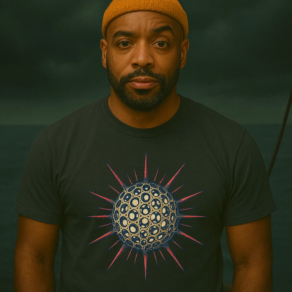 AtSea Radiolaria Lace Ocean Art T-Shirt – Regular Fit | Graphic Oceanware