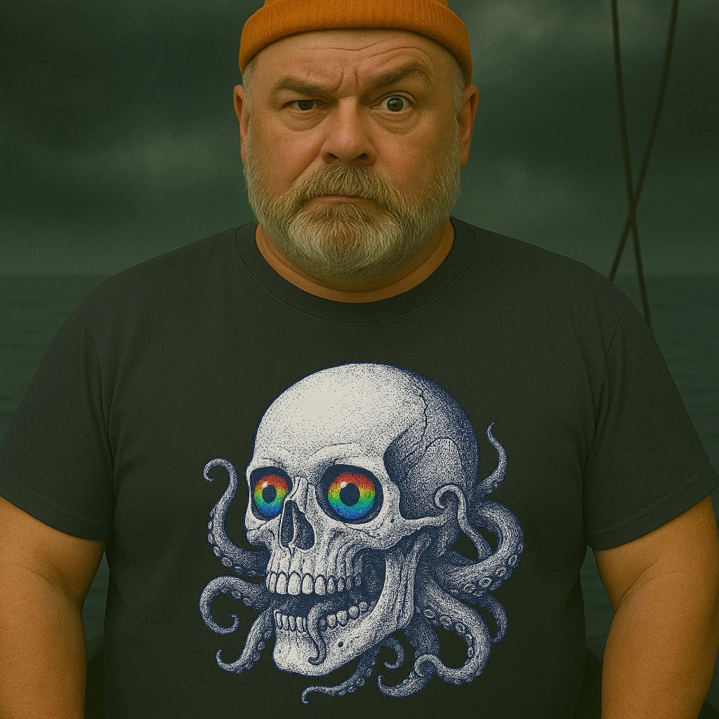 AtSea Skull and Octopus Fusion T-Shirt – Regular Fit | Graphic Oceanware