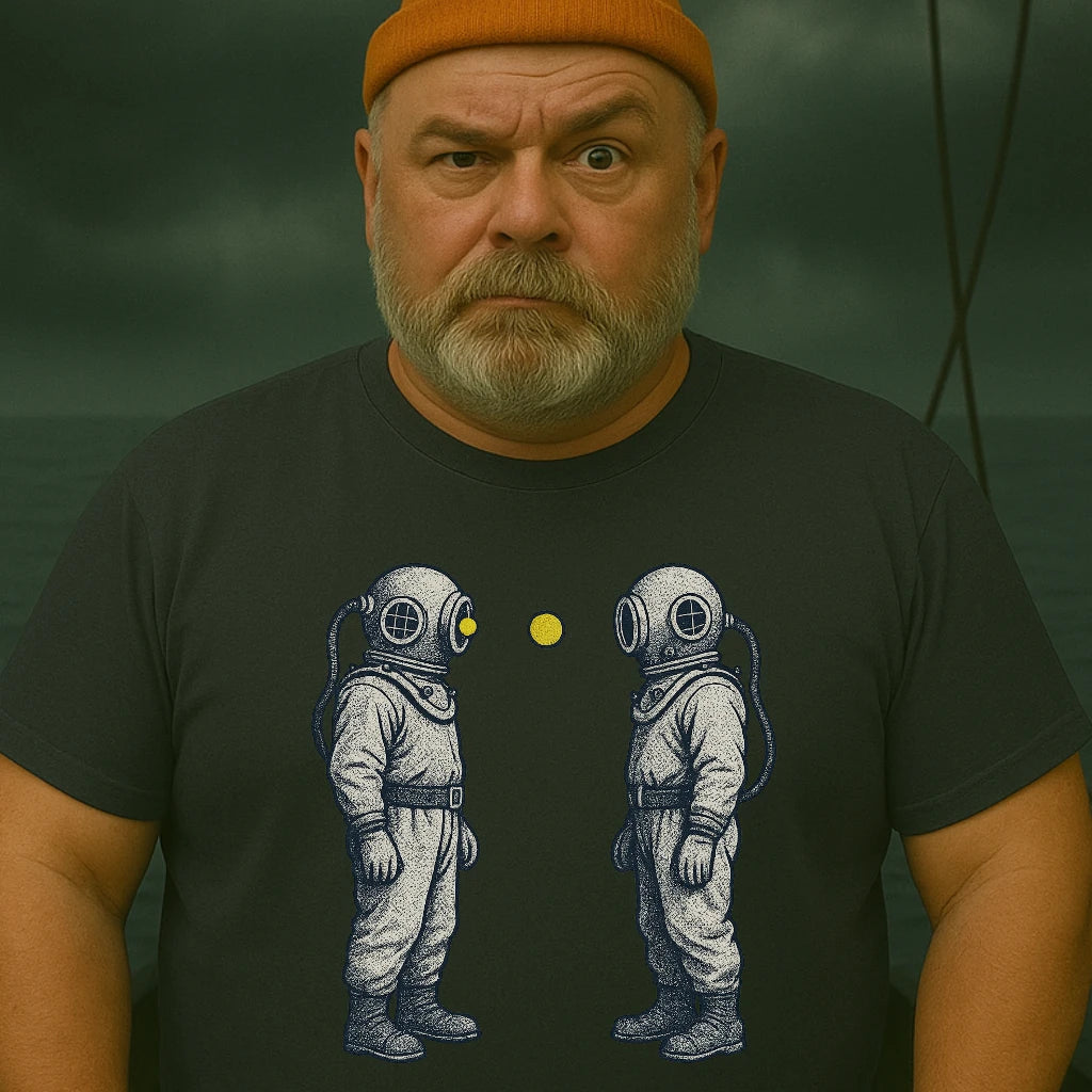 AtSea Diving Duel Ping Pong Game T-Shirt – Regular Fit | Graphic Oceanware