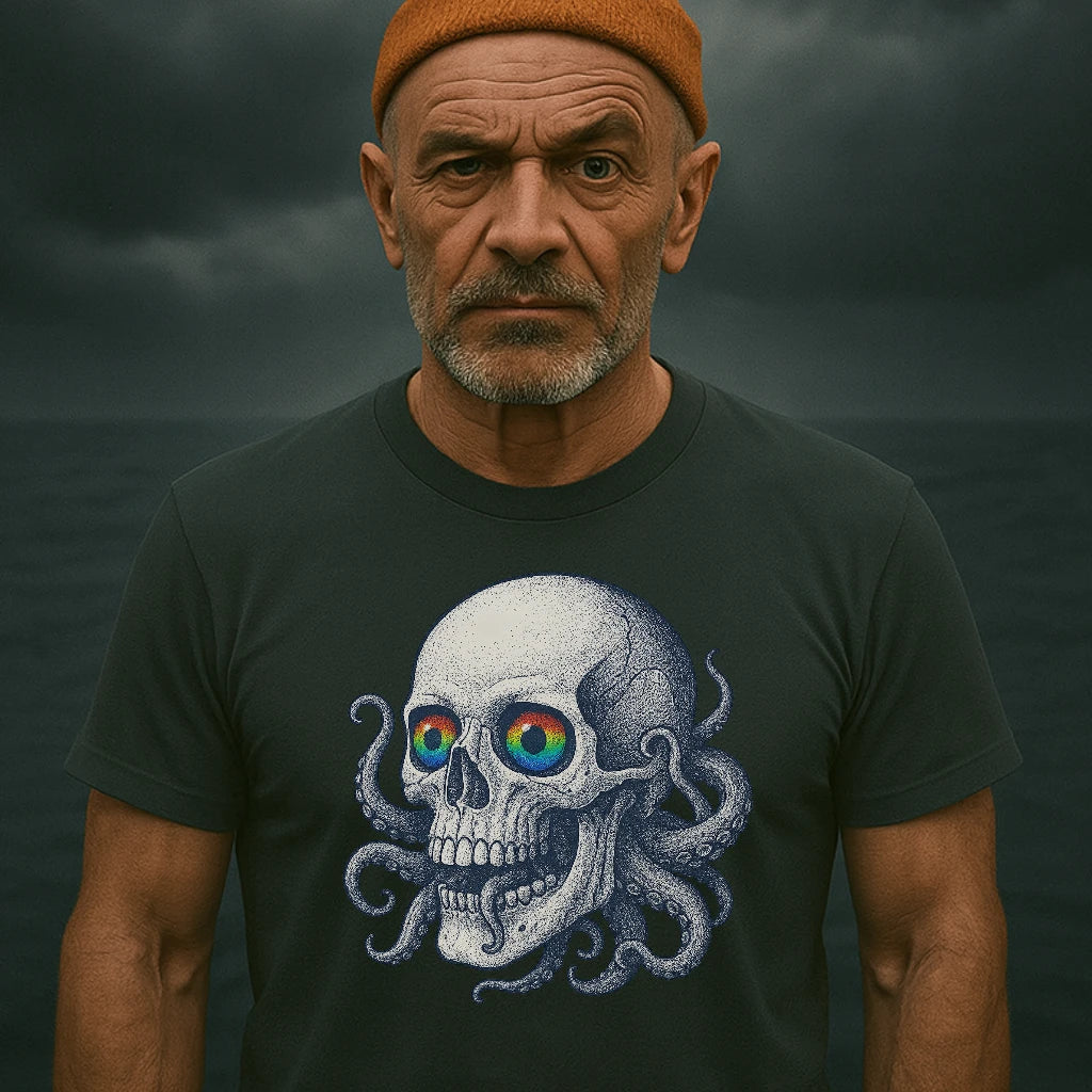 AtSea Skull and Octopus Fusion T-Shirt – Regular Fit | Graphic Oceanware