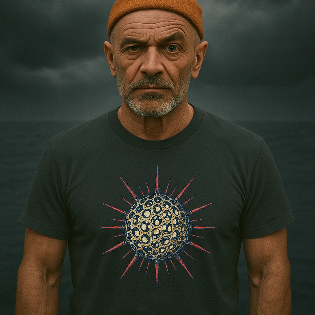 AtSea Radiolaria Lace Ocean Art T-Shirt – Regular Fit | Graphic Oceanware