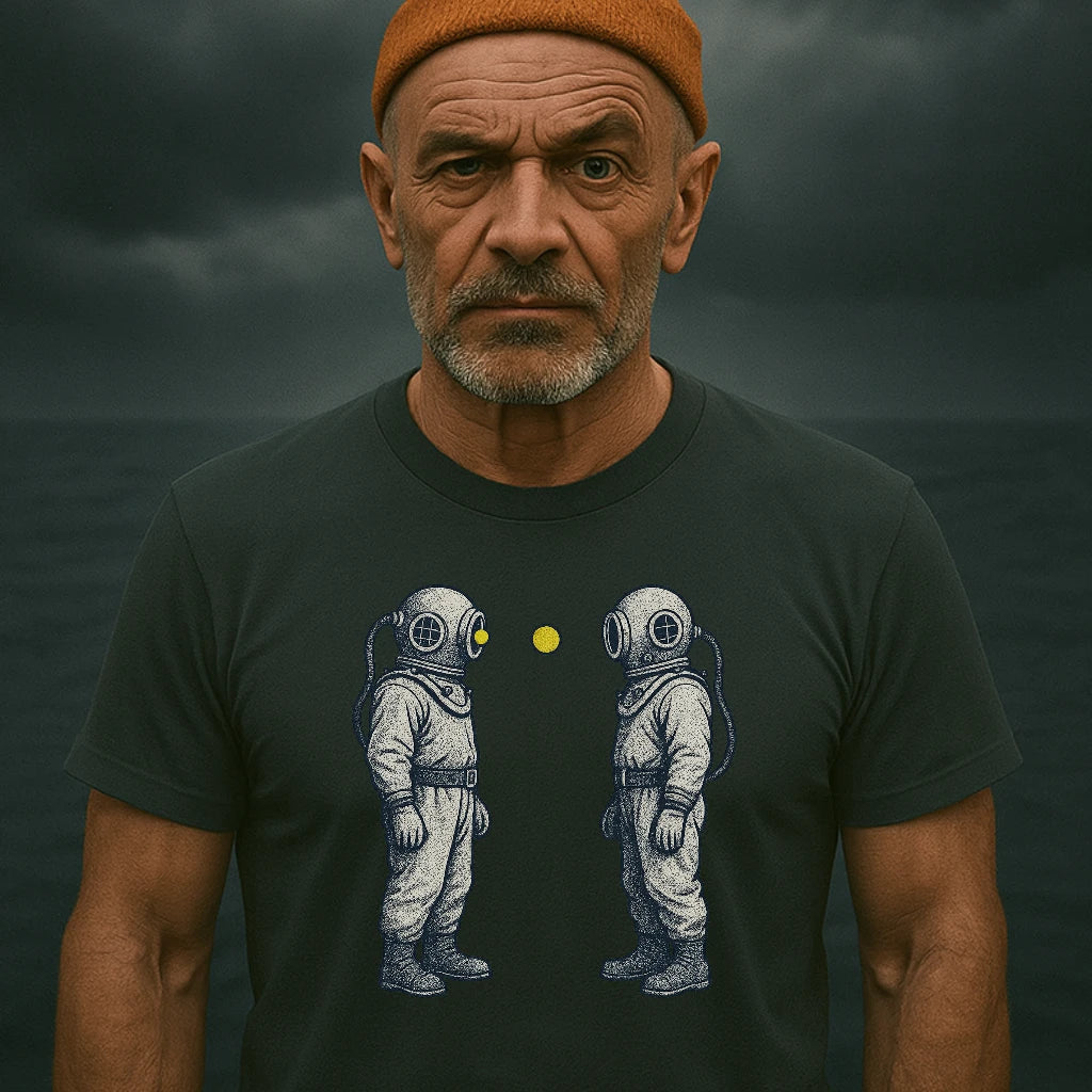 AtSea Diving Duel Ping Pong Game T-Shirt – Regular Fit | Graphic Oceanware