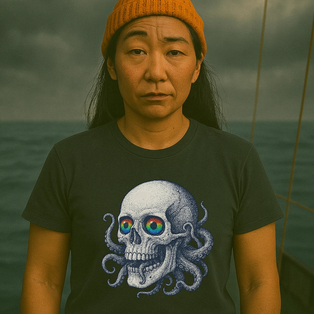 AtSea Skull and Octopus Fusion T-Shirt – Regular Fit | Graphic Oceanware