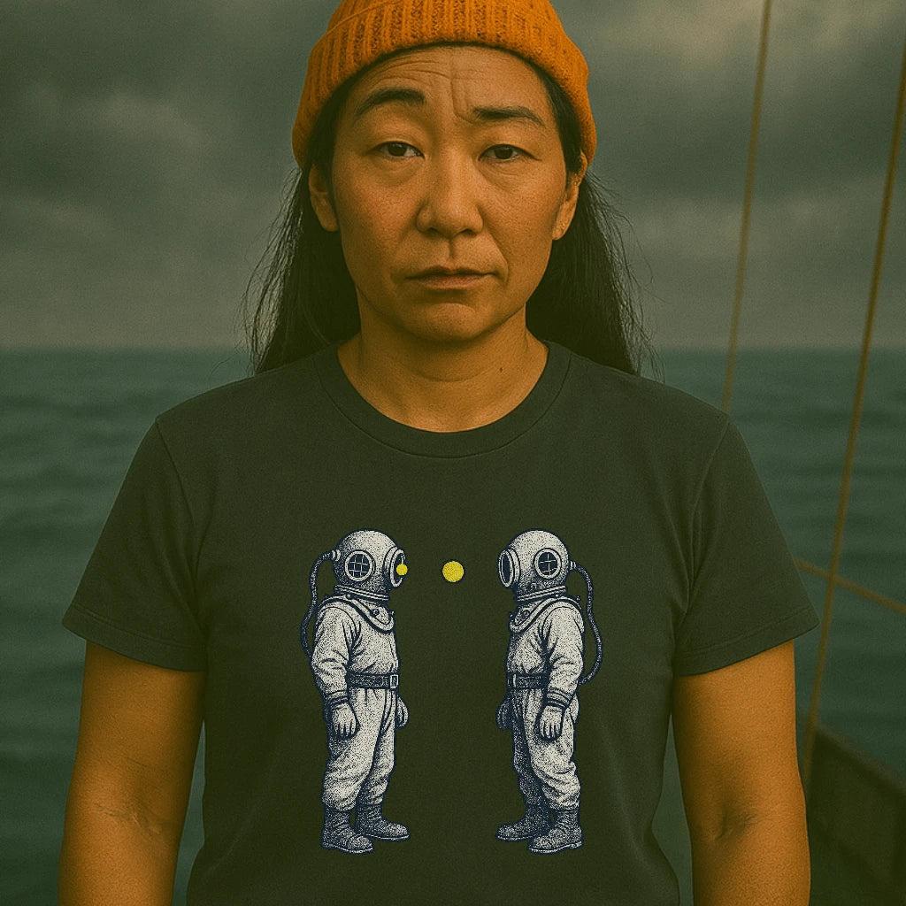 AtSea Diving Duel Ping Pong Game T-Shirt – Regular Fit | Graphic Oceanware