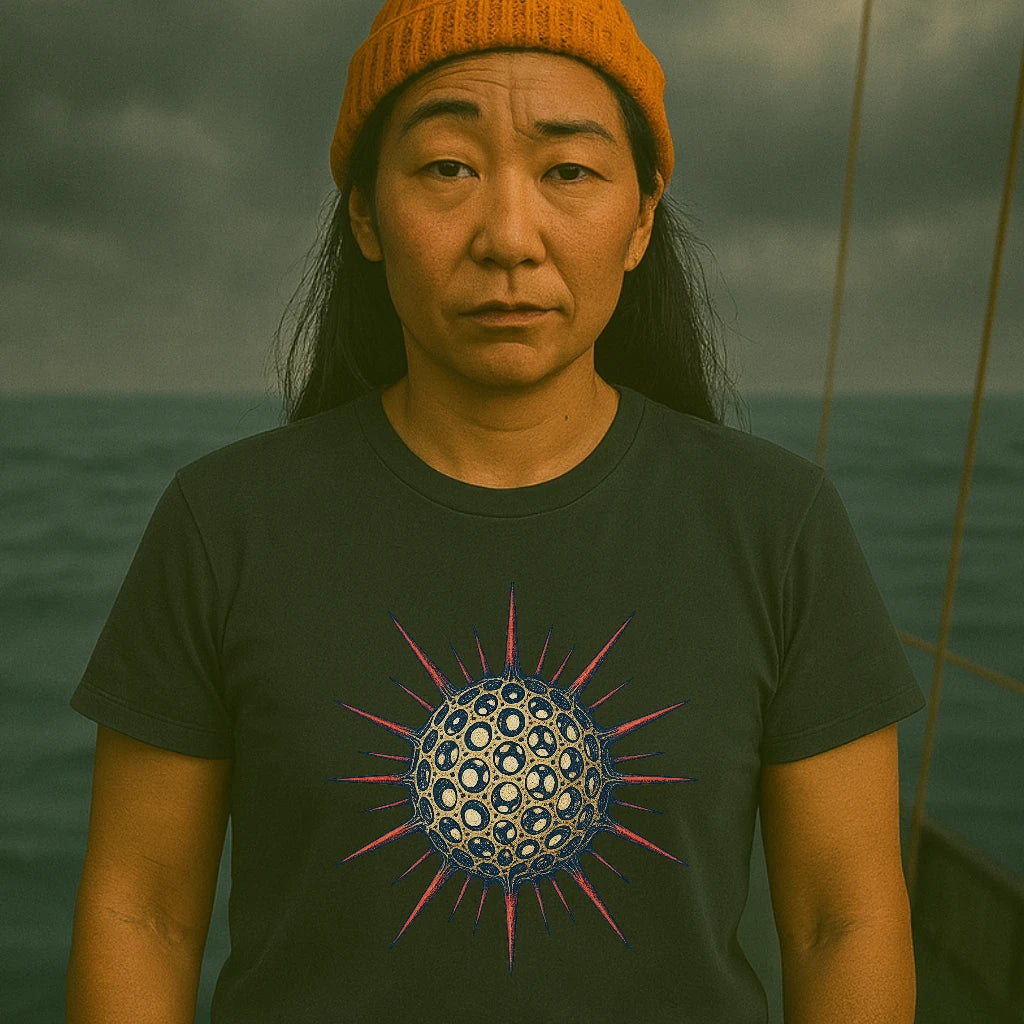 AtSea Radiolaria Lace Ocean Art T-Shirt – Regular Fit | Graphic Oceanware