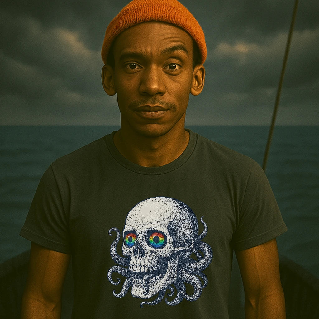 AtSea Skull and Octopus Fusion T-Shirt – Regular Fit | Graphic Oceanware