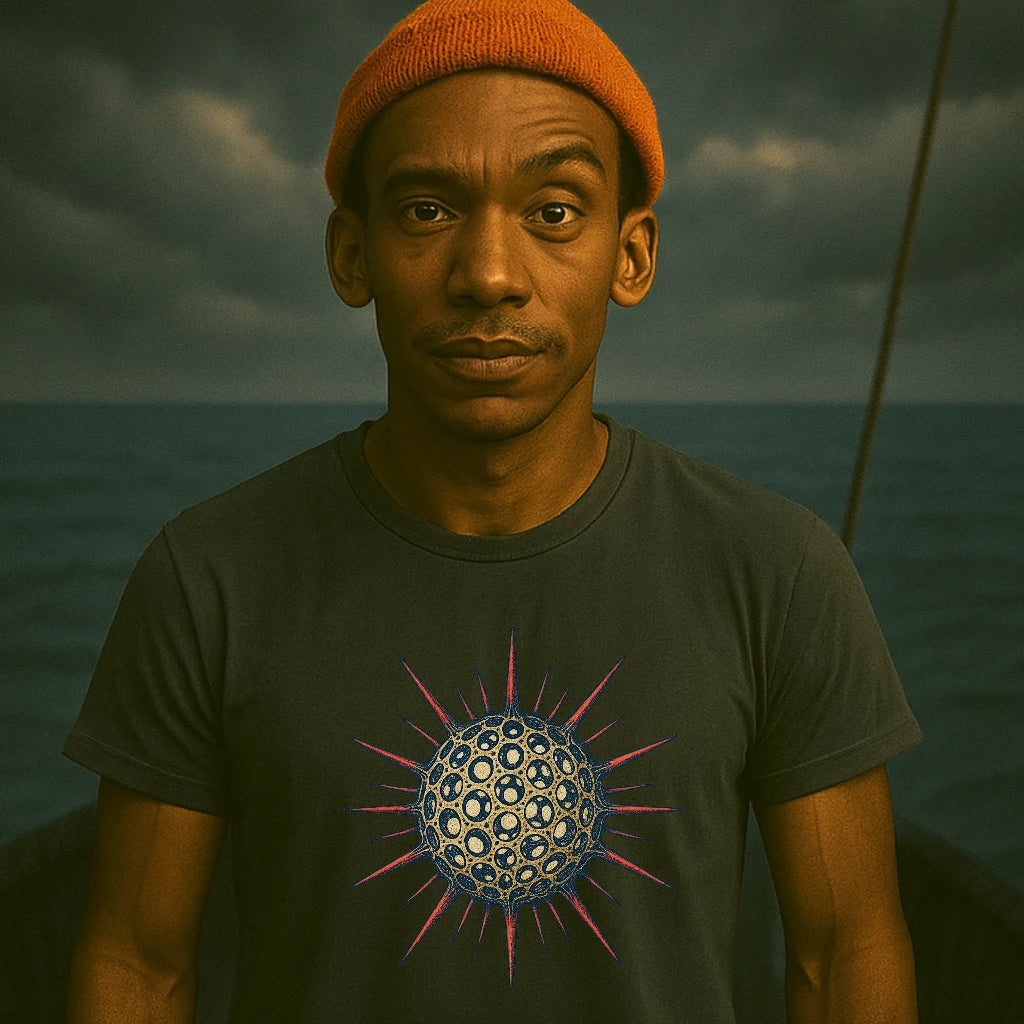 AtSea Radiolaria Lace Ocean Art T-Shirt – Regular Fit | Graphic Oceanware