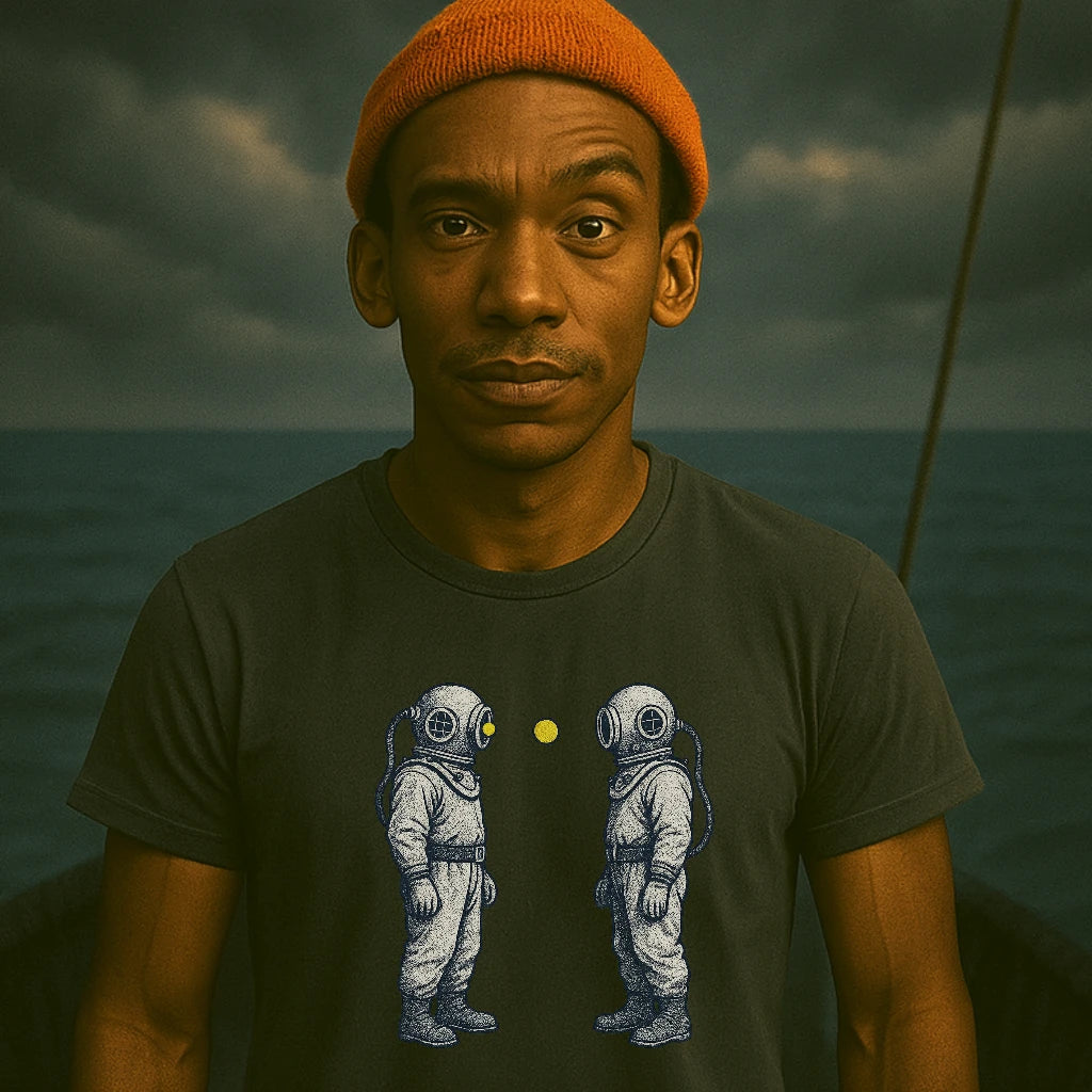 AtSea Diving Duel Ping Pong Game T-Shirt – Regular Fit | Graphic Oceanware