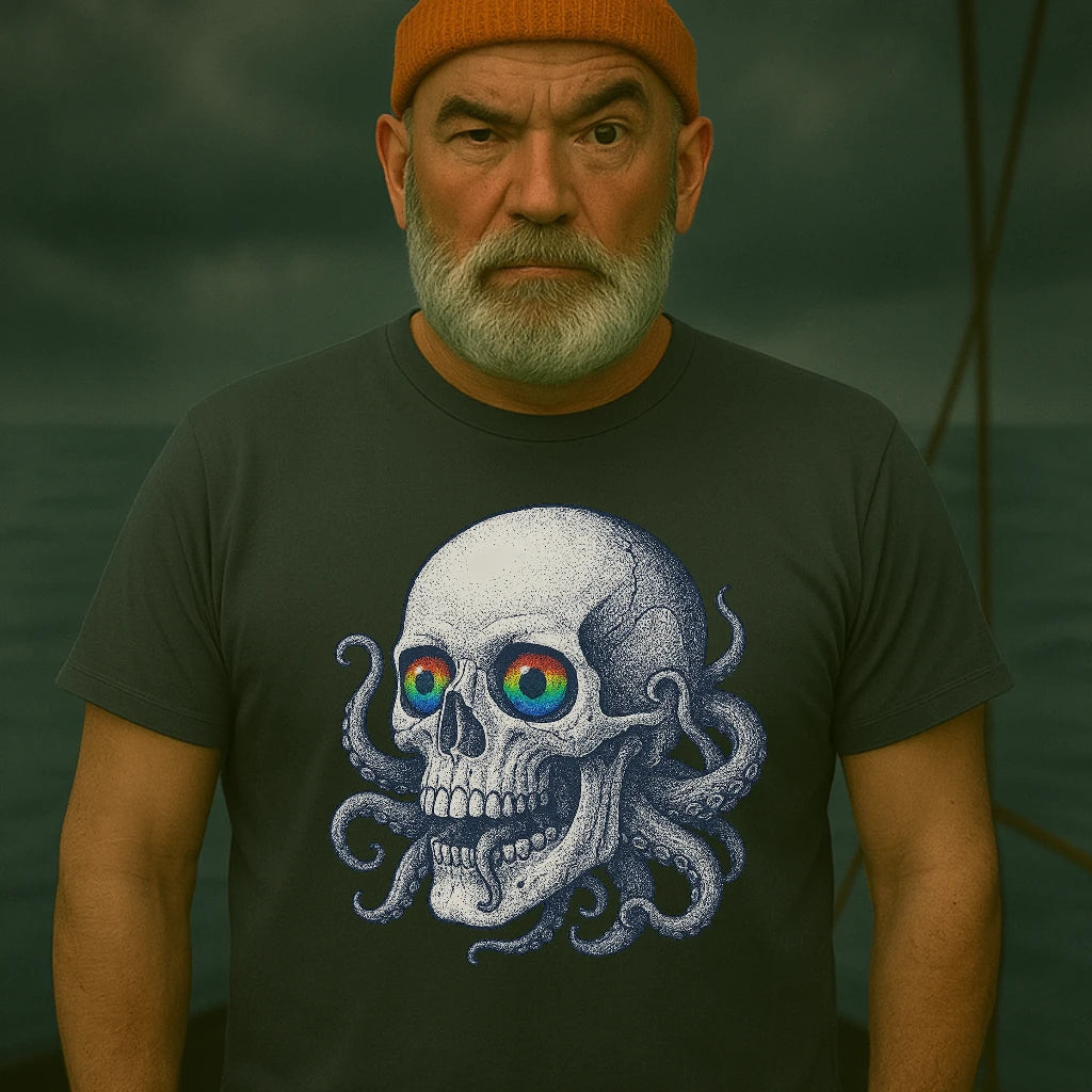 AtSea Skull and Octopus Fusion T-Shirt – Regular Fit | Graphic Oceanware
