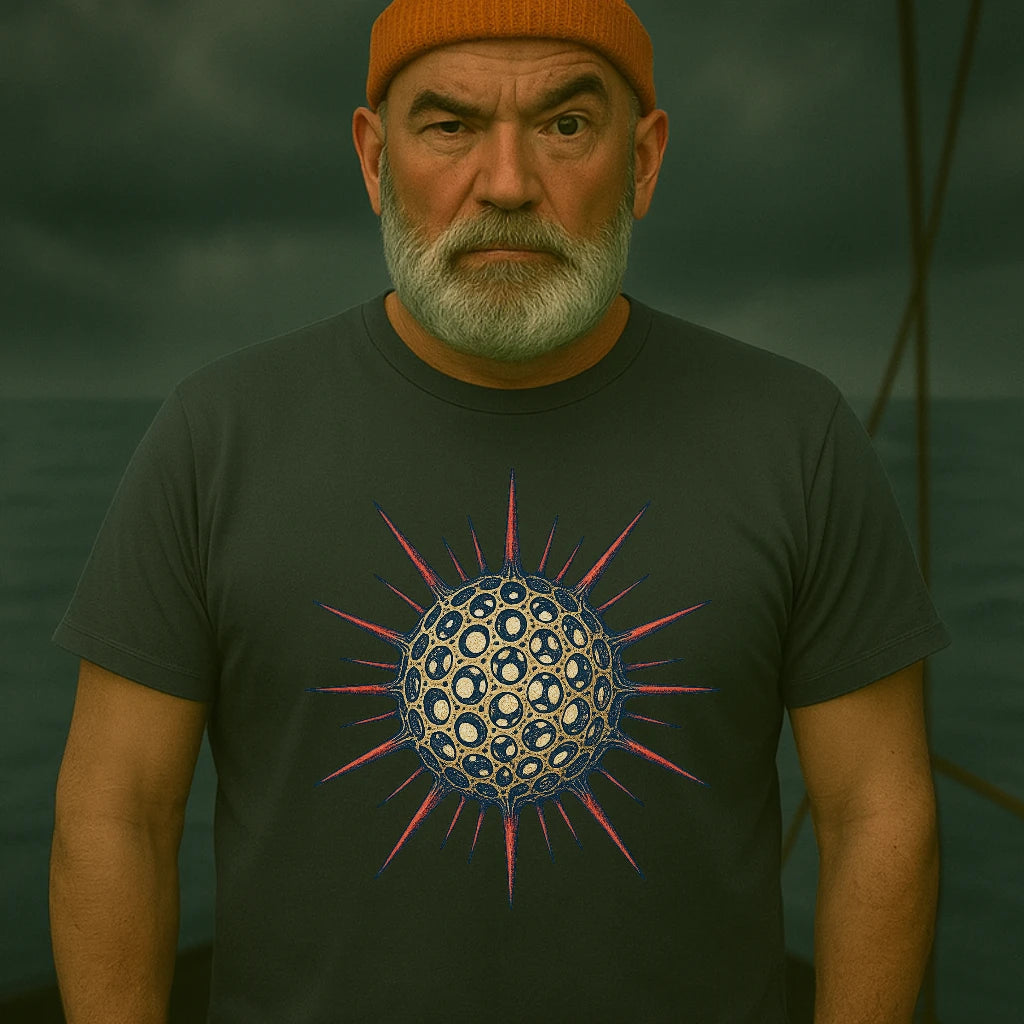 AtSea Radiolaria Lace Ocean Art T-Shirt – Regular Fit | Graphic Oceanware