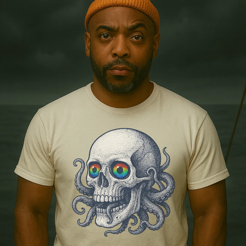 AtSea Skull and Octopus Fusion T-Shirt – Regular Fit | Graphic Oceanware