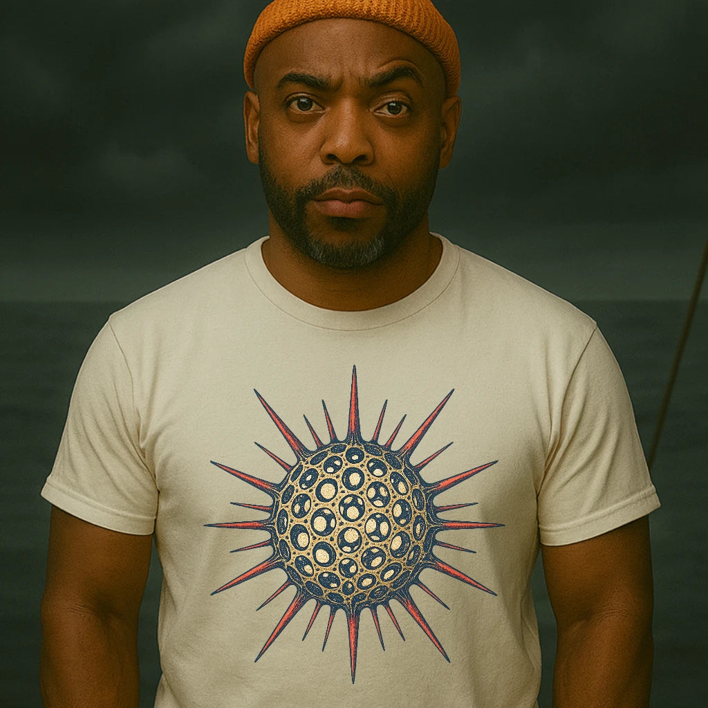 AtSea Radiolaria Lace Ocean Art T-Shirt – Regular Fit | Graphic Oceanware